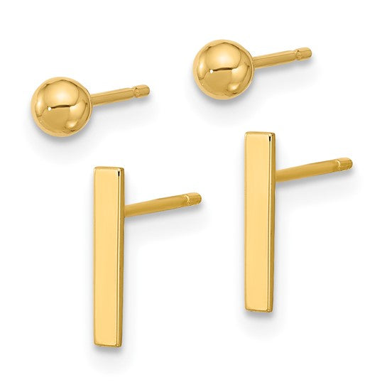 14K Yellow Gold Gold Earrings