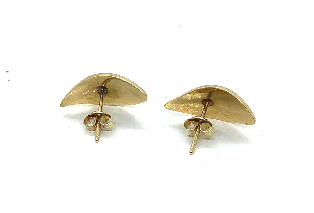 10K Yellow Gold Stud Gold Earrings